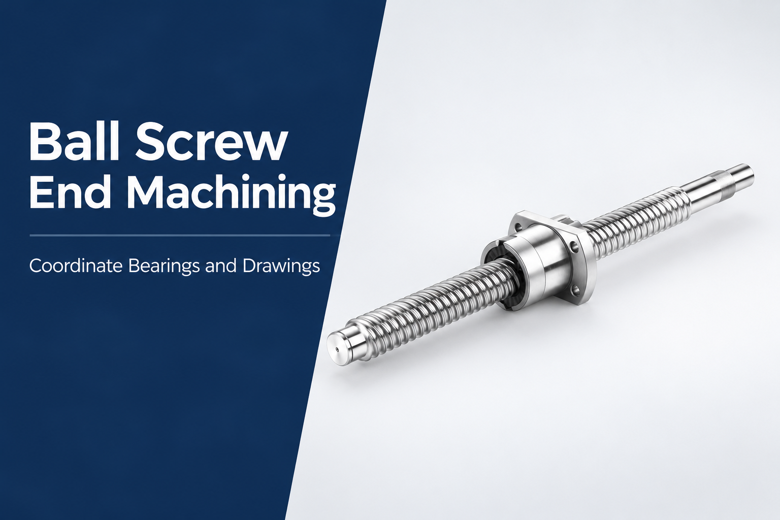 Ball Screw End Machining: Confirm the Bearing and Coupling Interfaces